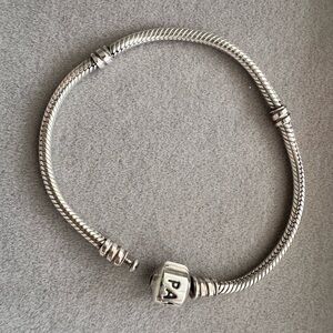 Pandora barrel clasp snake chain bracelet